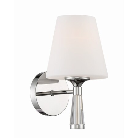 Crystorama Ramsey 1 Light Polished Nickel Wall Mount RAM-A3401-PN